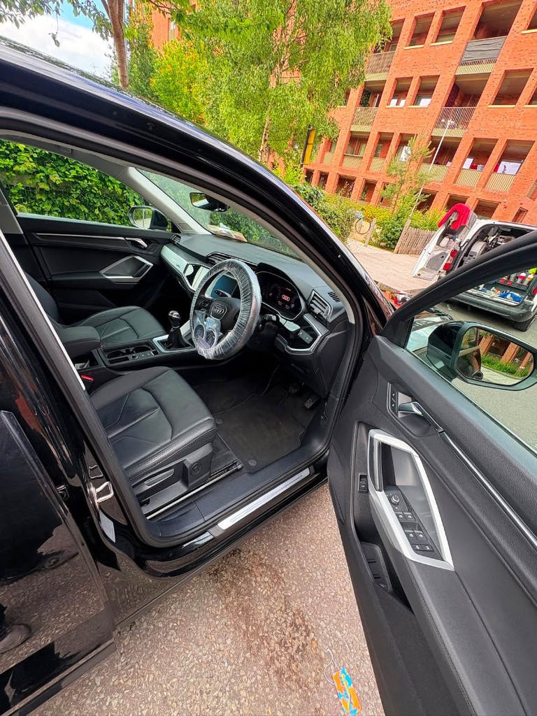 After Audi interior detailing