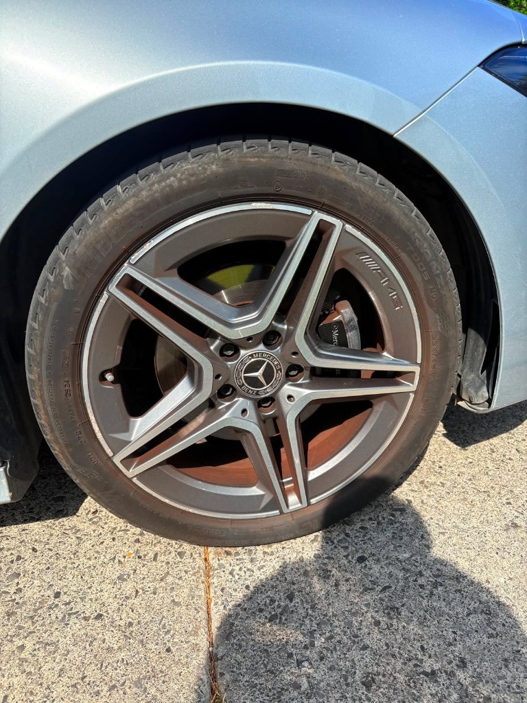Before wheel clean and shine